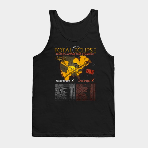 Total Solar Eclipse 2024 Twice In A Lifetime 2017 Tank Top by NerdShizzle